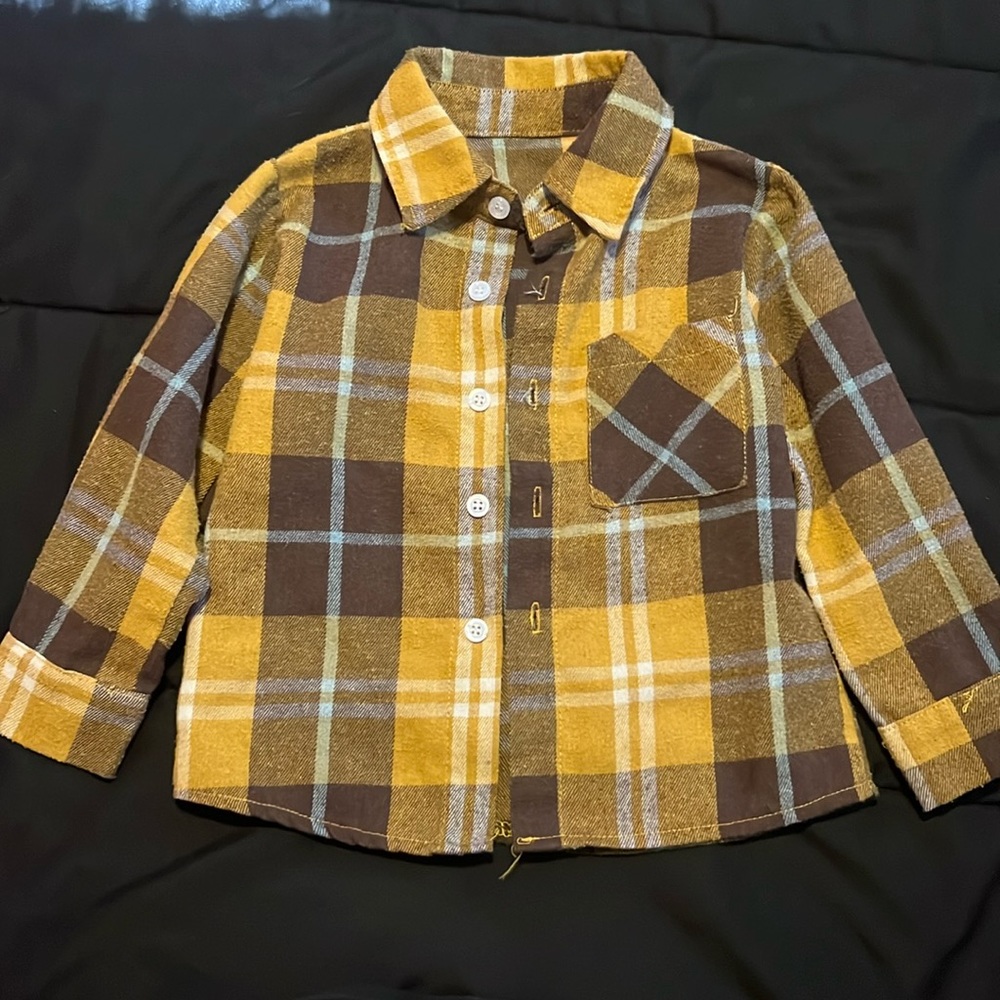 Yellow Plaid Flannel